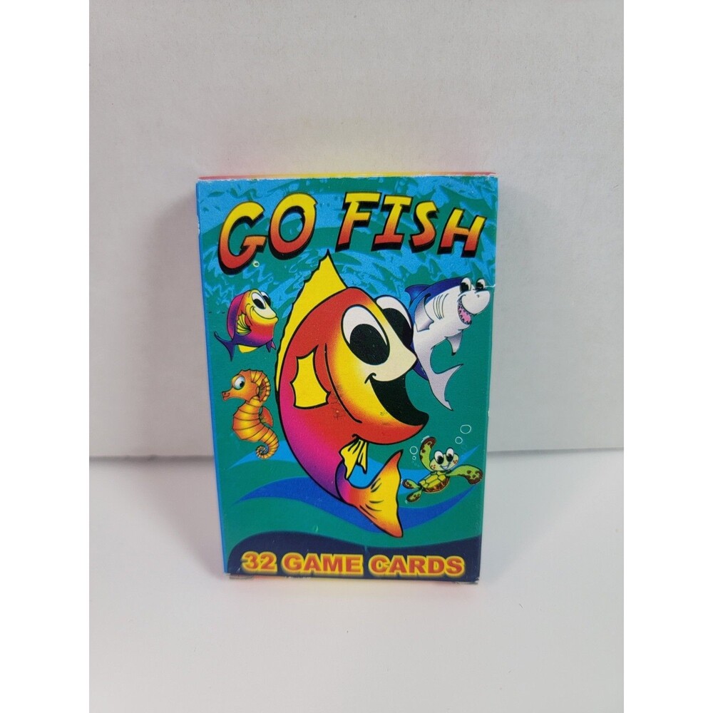Vintage Go Fish 32 Game Cards Sea Animals Kids Card Game Original Box